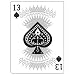 Poker: 13 of Spades: Playing Card: Postage Postage Stamps