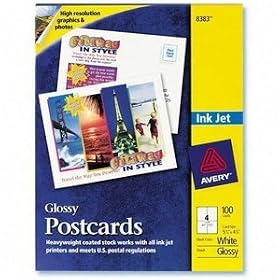Avery&reg; Glossy Photo Quality Ink Jet Postcards