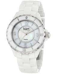 Burgi Womens BU57WT Ceramic Quartz Bracelet Watch