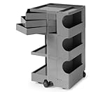 ボビーワゴン３段３トレー[トルネードグレー]