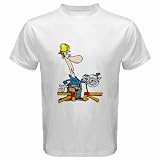 Men's Customized OCCUPATIONS SAW TIMBER TOOLS WOOD 100% Cotton White T-shirt