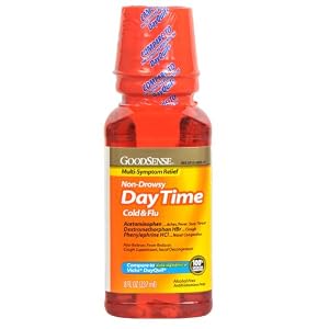 Good Sense Daytime Cold and Flu Multi-Symptom Relief, 8 Fluid Ounce