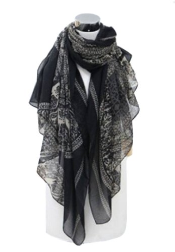 Urberry Korean Fashion Deer Pattern Women Cotton Long Scarf Autumn Winter Big Shawls