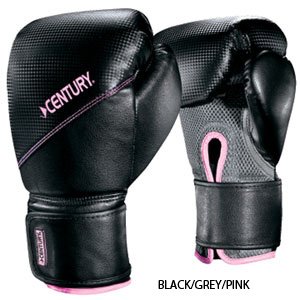 Gungfu Women's 10oz Boxing Gloves w/ Wrist Wrap & Pink Accents