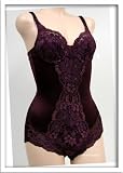 VENUS 2 PACK PURPLE SATIN FLORAL BODYSUIT #3391 34A