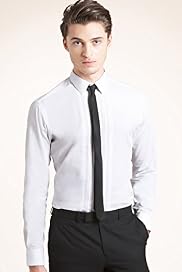 Slim Fit Limited Collection Long Sleeve Plain Shirt