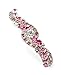 Women's Rhinestone Metal Hair Barrette Clip Hair Pin Antique Silver IMB2137