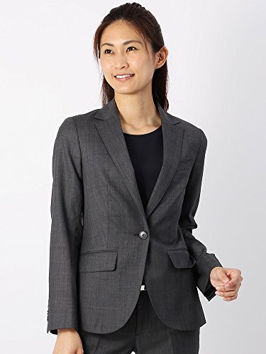 (ザ・スーツカンパニー) ウォッシャブル・EASY STRETCH/チェック柄ジャケット ミディアムグレー×ブルー