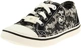 Crocs Hover Camo Lace-Up Sneaker (Toddler/Little Kid/Big Kid),Black/Black,3 M US Little Kid/ 5 M US Women's