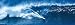 High Surf (Surfing Big Wave) Art Poster Print - 12" X 36"
