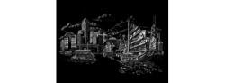 Famous Places Engraving Art Kit- Hong Kong