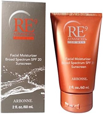 Arbonne Re9 Facial Mosturizer W/spf 20 Sunscreen for Men 2 Oz