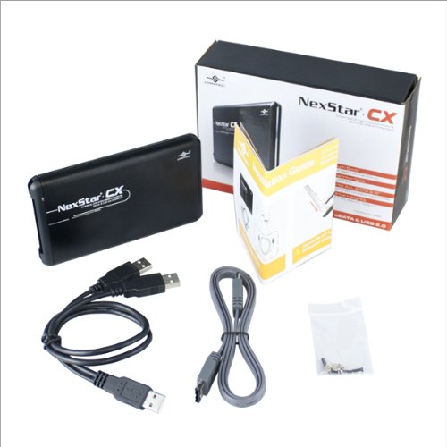Vantec USA NexStar CX 2.5-Inch SATA to USB 2.0 and eSATA External Hard Drive Enclosure (NST-200SU-BK)