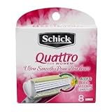 Schick Quattro for Women Ultra Smooth Cartridge Refills-8 ct, 2 pack