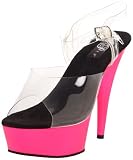 Pleaser Women's Delight-608UV/C/NP Platform Sandal