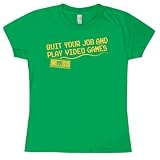 Quit Your Job Ladies Fitted T-Shirt Funny, Humor & Parody Shirt