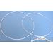 Rubber Cord Necklaces Clear 16" & 18" 2Pcs