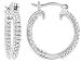 DIAMOND ACCENT PLATINUM OVER STERLING SILVER HOOP EARRINGS
