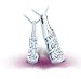 14K Platinum Three Diamond Line Pendant - GH SI - 0.25 Ct. - 1.00 Ct.