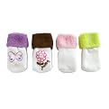 Just One Year Terry No-Skid Socks 4-pk. - Pink (0-9 mos.)