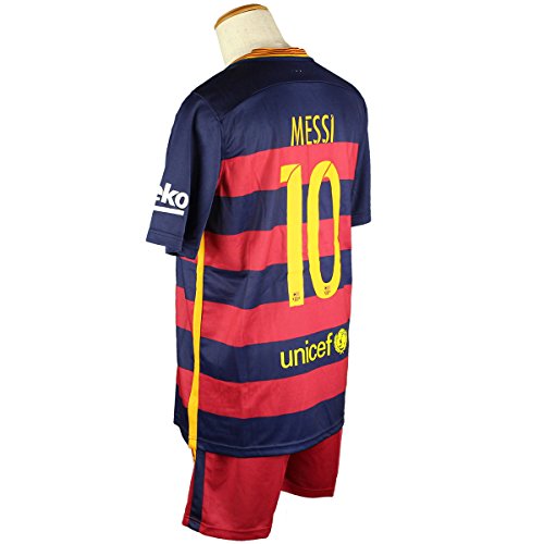 バルセロナ リオネル・メッシ　ホーム 15-16 サッカーレプリカユニフォーム 大人用