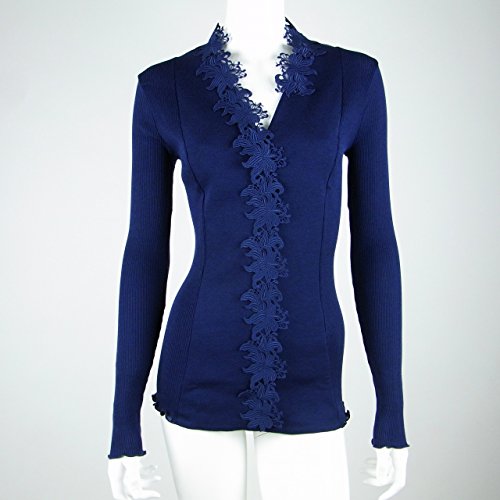 ＜Oscalito／オスカリート＞ デザイントップス／オーキッド マクラメ（ウール70% シルク30%） No.658346