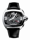 Bruno Banani Gents Black Chronograph Dial Watch with Black Leather Strap