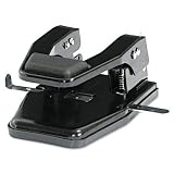 Master 2 Hole Black 9/32 Inch Paper Punch (MP250)