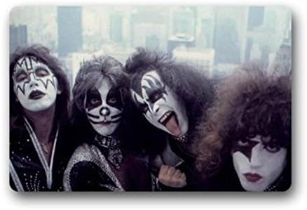 XiaoS Door Mats Custom Rock KISS Band Doormats Floor Mat Door Mat Rug Indoor/Outdoor Mats Welcome Doormat 23.6 (L) x 15.7 (W) inches
