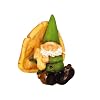 Woodland Wilf Takes Shelter Garden Gnome