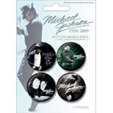 Michael Jackson - Blue - Badge Pack - 4 x 38mm Badges