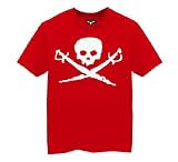 Pirate Flag - Red - Youth T-Shirt