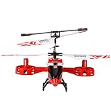 from Jazooli Sky Star-9079 4Ch Aluminium RC Gyro Micro/Mini Remote Control Helicopter - Red