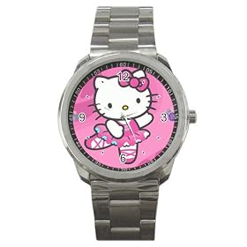 Sport Metal Watch of Art Deco Hello Kitty Dancing Ballet