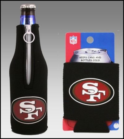 SET OF 2 SAN FRANCISCO 49ERS CAN & BOTTLE KOOZIE COOLER