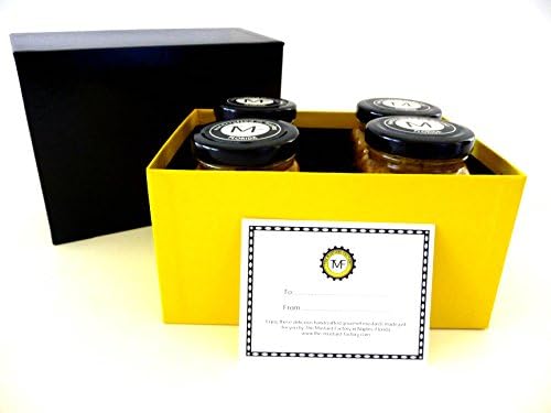 Mustard Lovers 4 Flavor Variety Limited Edition Mustard Gift Set Free Shipping
