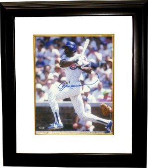 Andre Dawson Autographed/Hand Signed Chicago Cubs 8x10 Photo Custom Framed