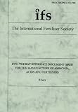 Integrated pollution prevention and control : the bat reference document (BREF) for the manufacture of ammonia, acids and fertilisers