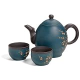 Cobalt Blue Yixing Tea Set with Infuser