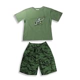 Flapdoodles - Boys Short Sleeve Short Set, Olive