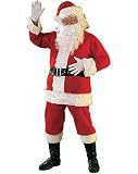 DELUXE FLANNEL SANTA SUIT - ADULT STANDARD COSTUME