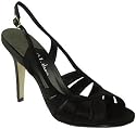 Cole Haan Air Sari Women's High Heel Black Satin Sling Back Sandals.
