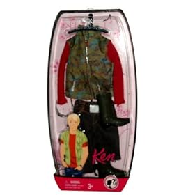 Barbie Fashion Fever 2008 Doll Cloth Assortment (M9378) - Ken Outdoor Outfits with 1 Green... by Barbie
