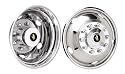 19.5" Stainless Steel Wheel Simulators for 1974-2003 Chevrolet & GMC 3500HD / P30