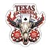 Top Heavy - Texas Hold 'Em Bullhead - Sticker / Decal