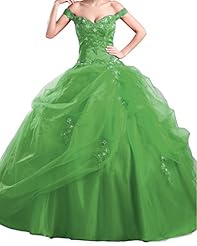 Organza/Satin  Off the Shoulder  Ball Gown Prom Dress/Quinceanera Dress 