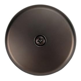 One-hole Face Plate, for Waste and Overflow, Oil Rubbed Bronze Finish - Plumb USA