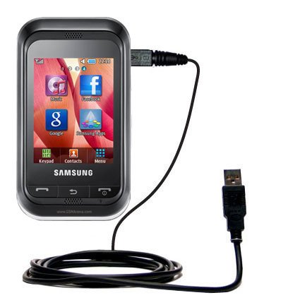 Classic Straight USB Cable for the Samsung GT-C3300 with Power Hot Sync and Charge capabilities - uses Gomadic TipExchange Technology