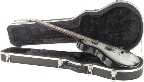 Musician's Gear Economy Molded LP-Style Guitar Case Black (Black)