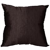EXP Handmade Lustrous Silk Cushion Cover/Pillow Sham With Buttons (Thailand)
